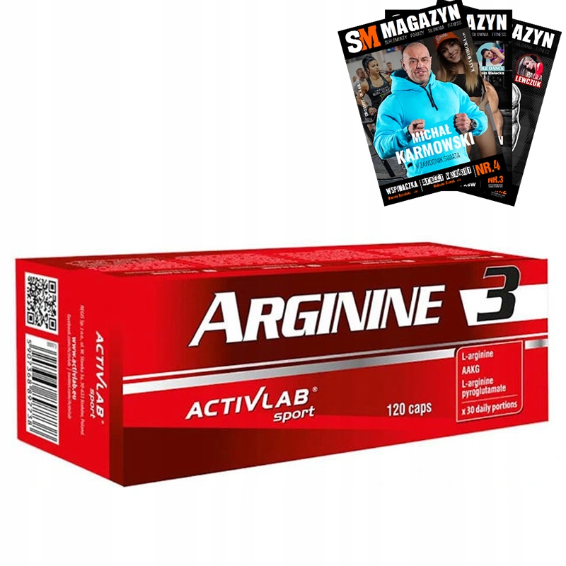 ACTIVLAB ARGININE 3 120 KAPS ARGI AAKG POWER POMPA