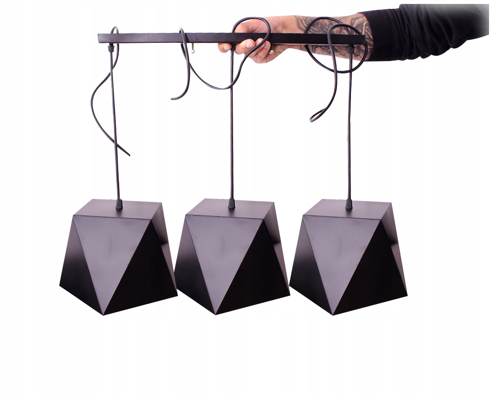 Lampa wisząca nad wyspę kuchenną Potrójna Eko Led