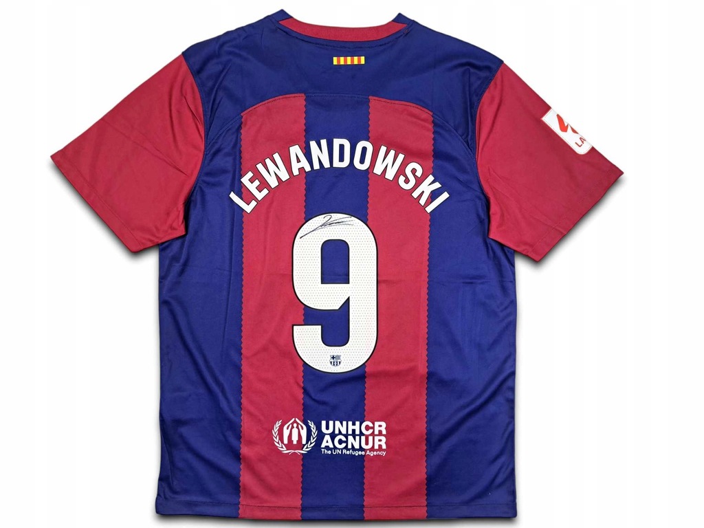 Lewandowski - FC Barcelona - koszulka z autografem (zag)