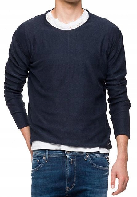 Sweter męski Replay UK1753G21280G-500 - XL