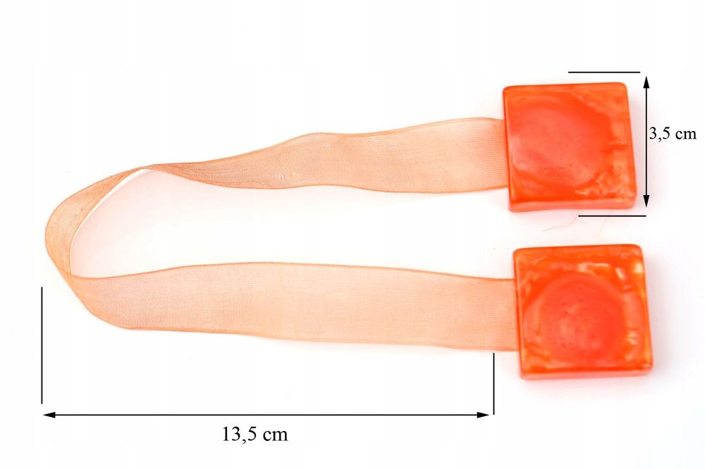 Upinacz dekoracyjny z magnesem pomarańczowy