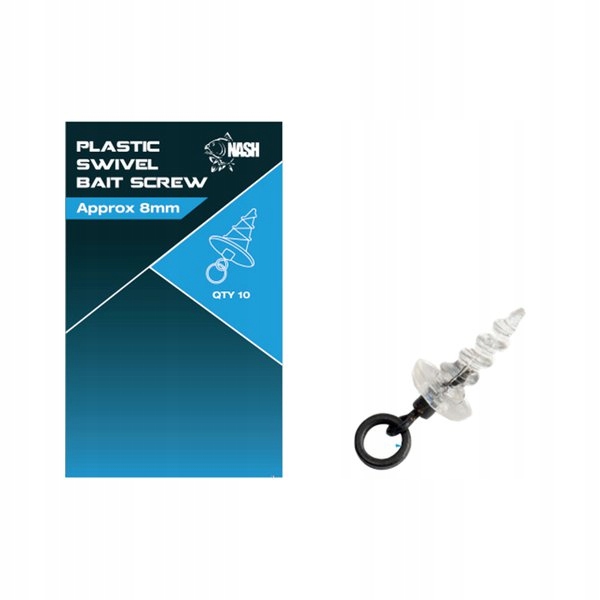 Nash Plastic Swivel Bait Screw 13mm Wkrętka
