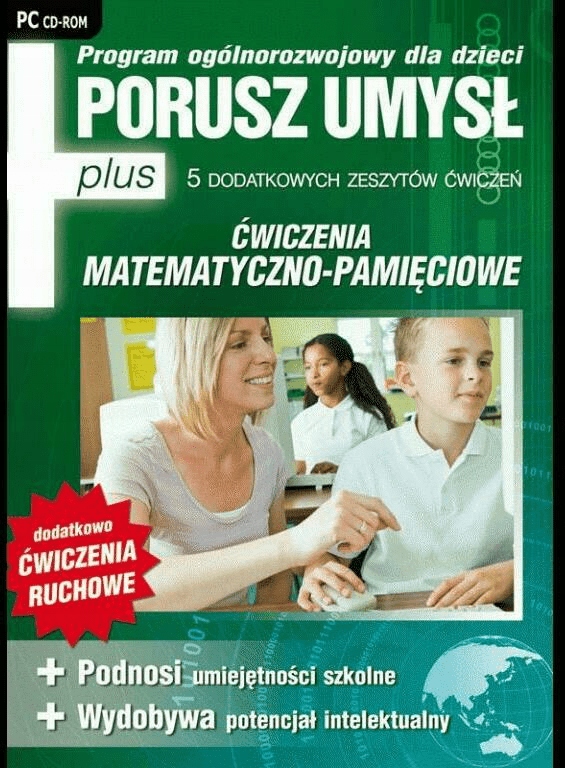 Porusz umysł plus ćw. matematyczno-pomięciowe (CD)