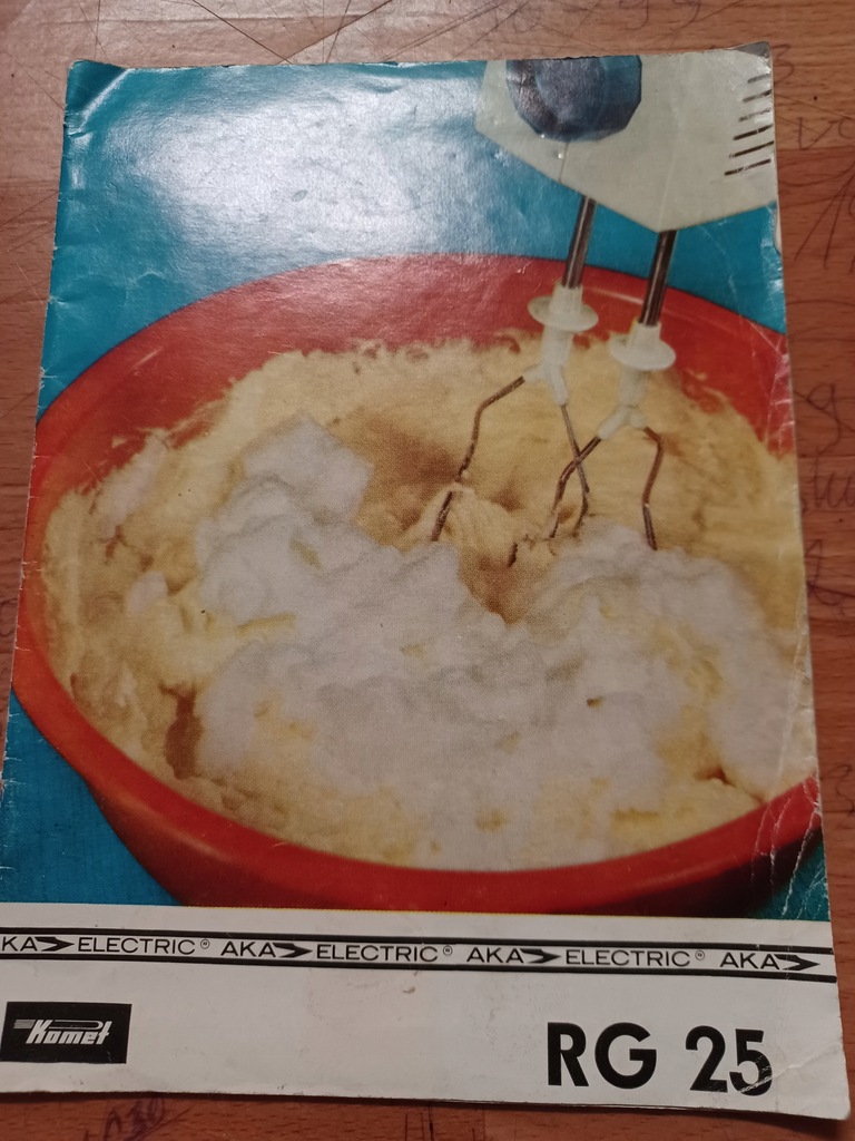 Instrukcja mały robot kuchenny RG - 25 Aka Electric , 1973 r.