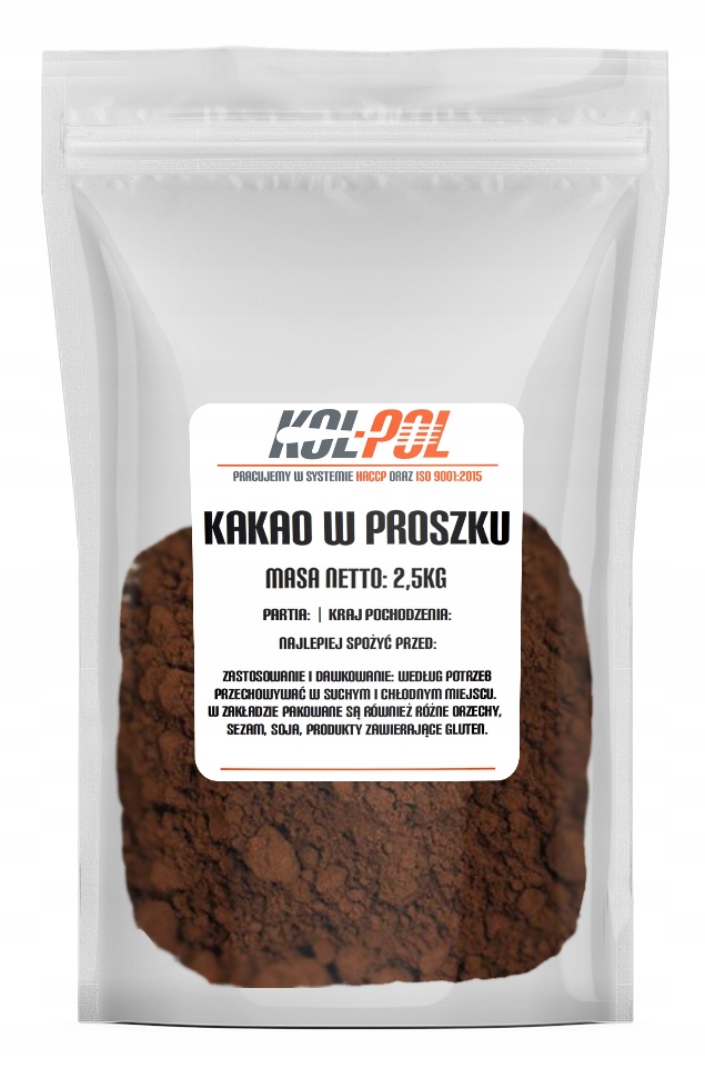 KAKAO 2,5kg Naturalne w proszku alkalizowane