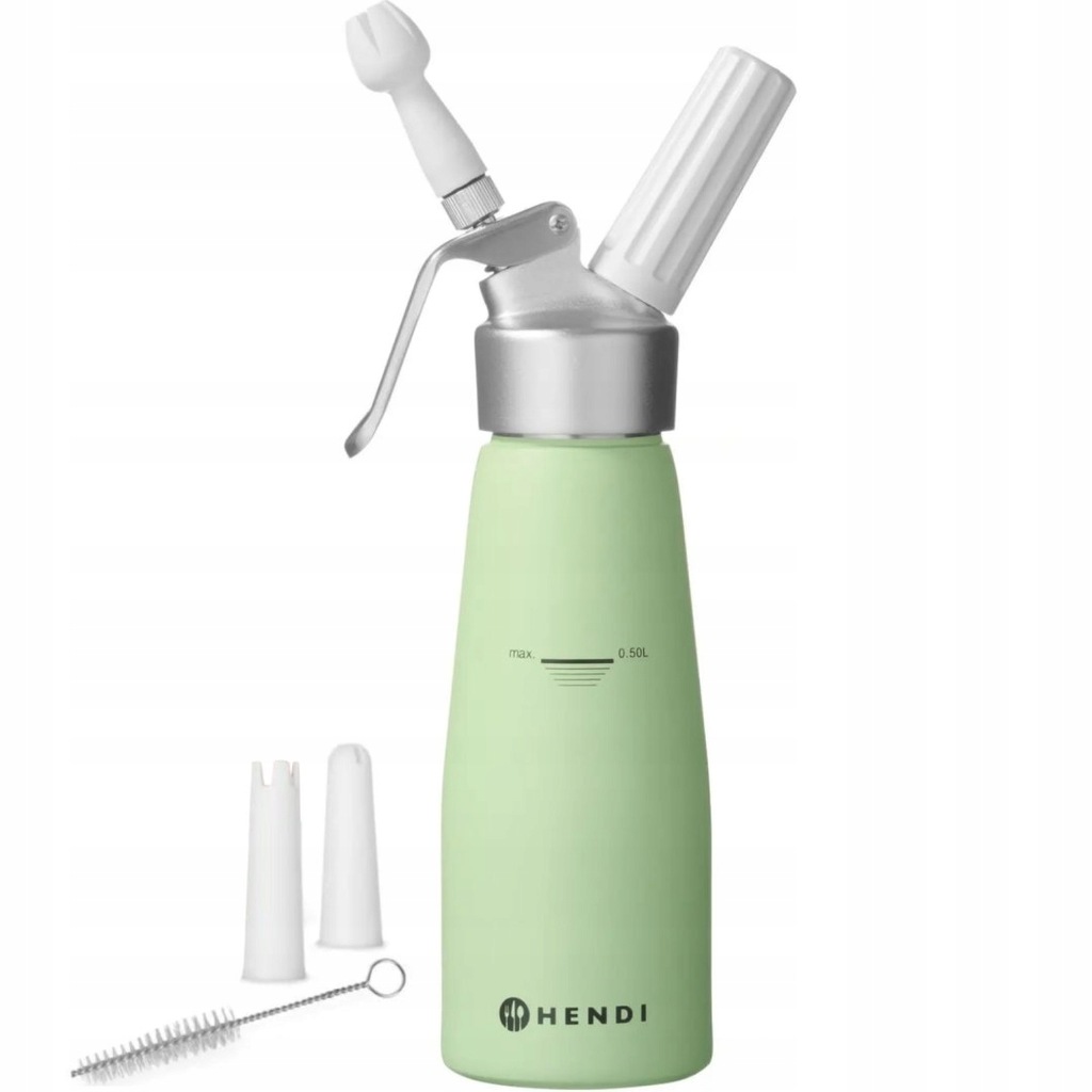 SYFON DO BITEJ ŚMIETANY PISTACJOWY 0,5 L - HENDI 975879