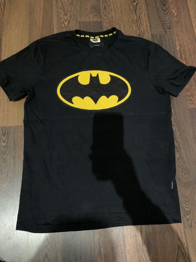Koszulka czarna męska BATMAN RESERVED r L logowana