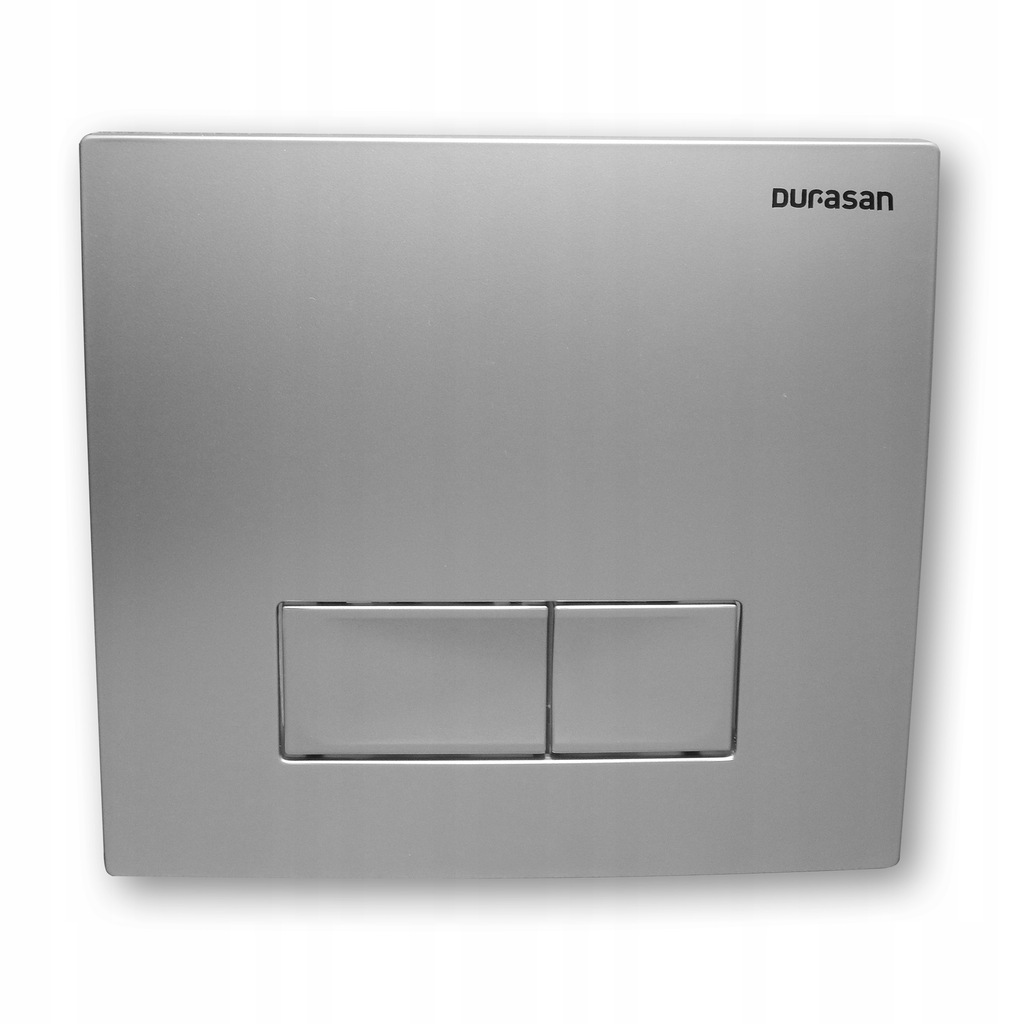 Przycisk spłukujący do WC, srebrny, Durasan Malmo