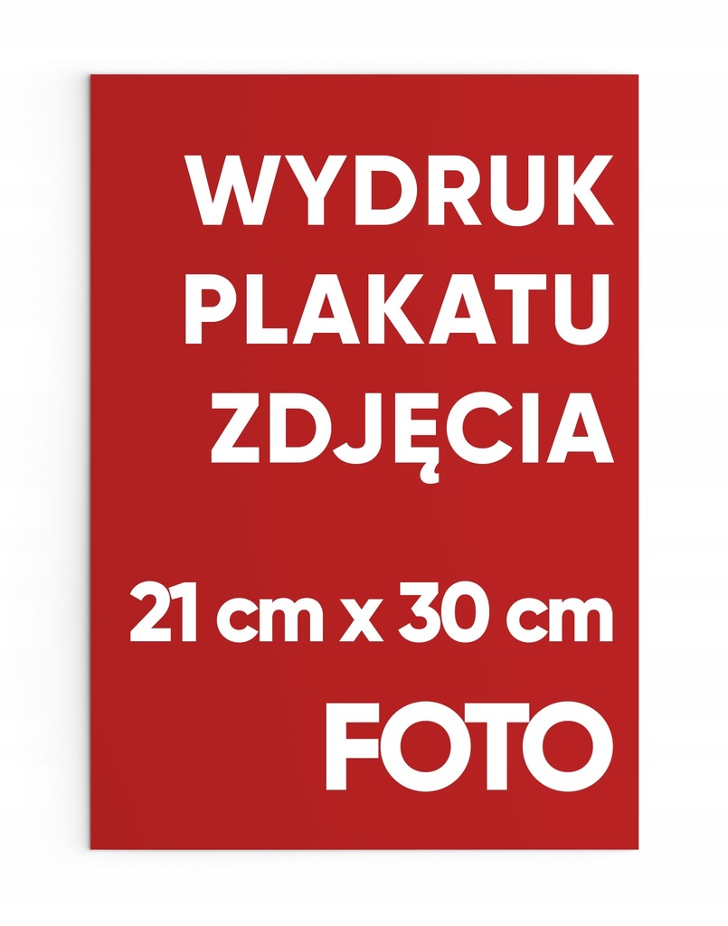 DRUK WYDRUK Plakat Zdjęcie papier FOTO 21cm x 30cm