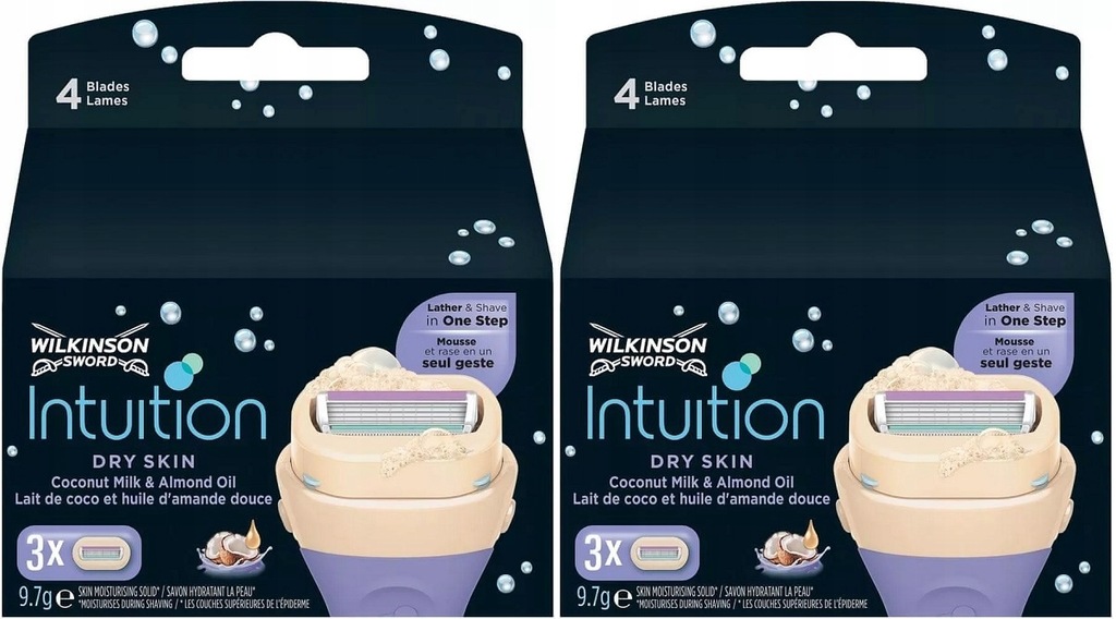 WILKINSON INTUITION DRY SKIN OSTRE WKŁADY 6 SZT