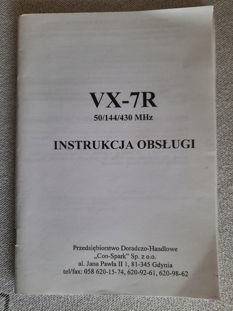 Instrukcja YAESU VX7r