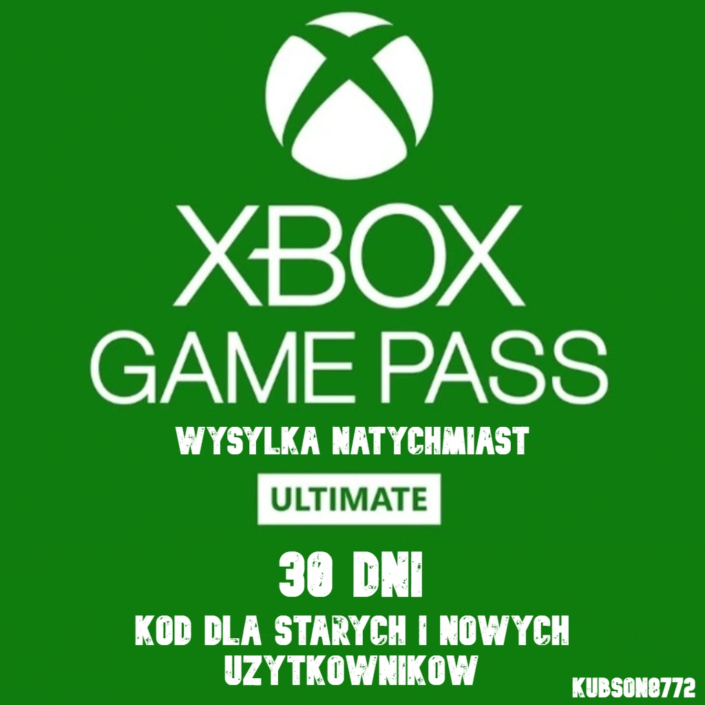 Klucz Xbox Game Pass 30 dni |Dla nowych i starych|