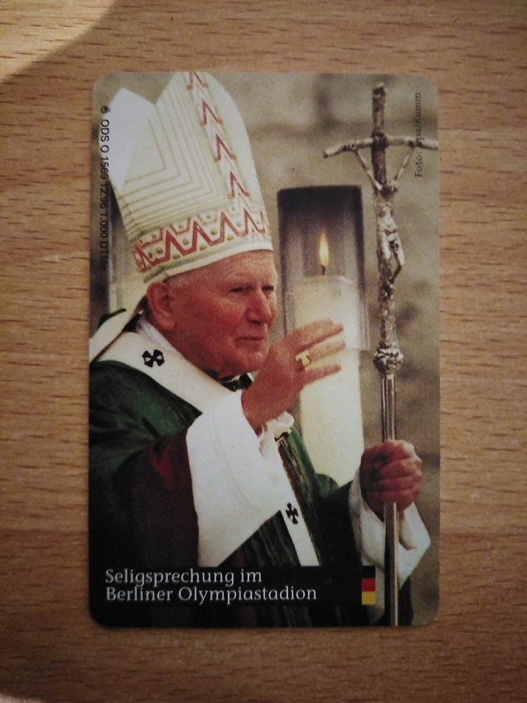 Papież Jan Paweł II Niemcy zużyta - wyprzedaż