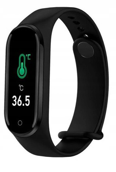 SMARTWATCH zegarek SMARTBAND pulsometr TERMOMETR