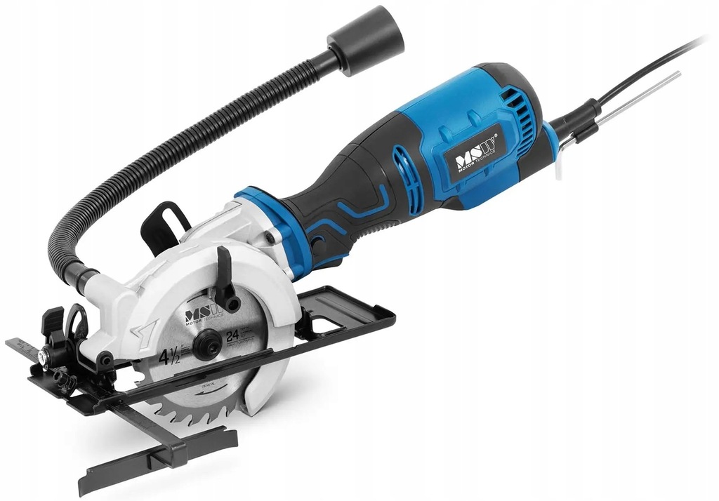 Ręczna mini pilarka tarczowa 705 W 3500 obr./min Ø115 mm 0-45° MSW-SAW700