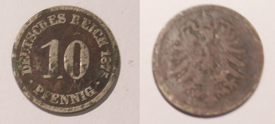 10 pfeningow, 1875, Niemcy - moneta dla WOŚP !