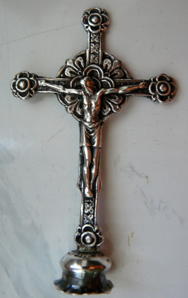 Mini krucyfiks Krzyż Srebro 925