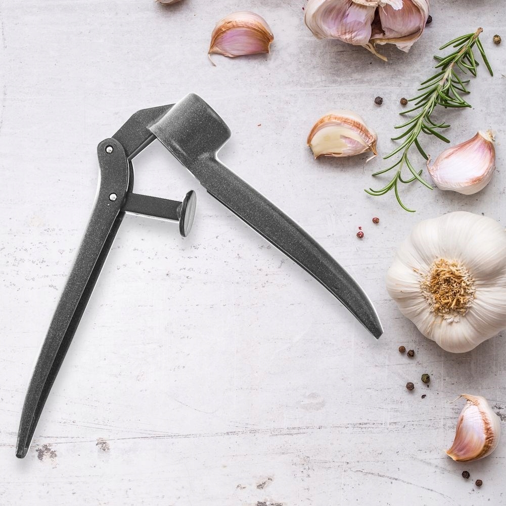 Wyciskacz do czosnku aluminiowy szary 15,5 cm