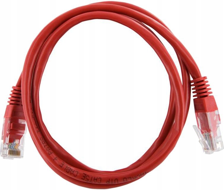 4WORLD Patchcord UTP Cat.5e 1m RJ45 Osłonka zalewa