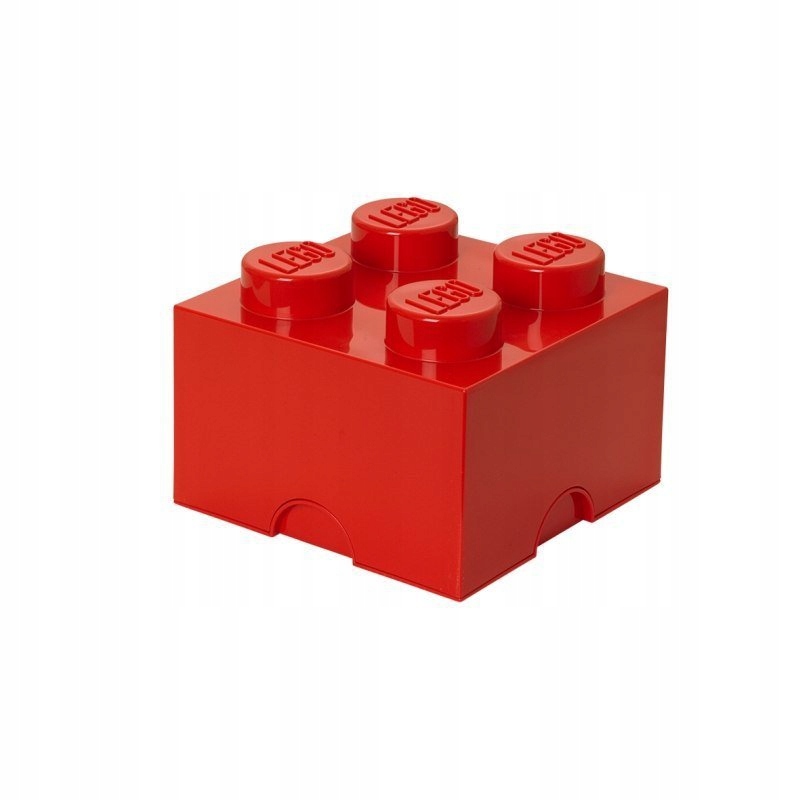 Pojemnik klocek LEGO Brick 4 (Czerwony)