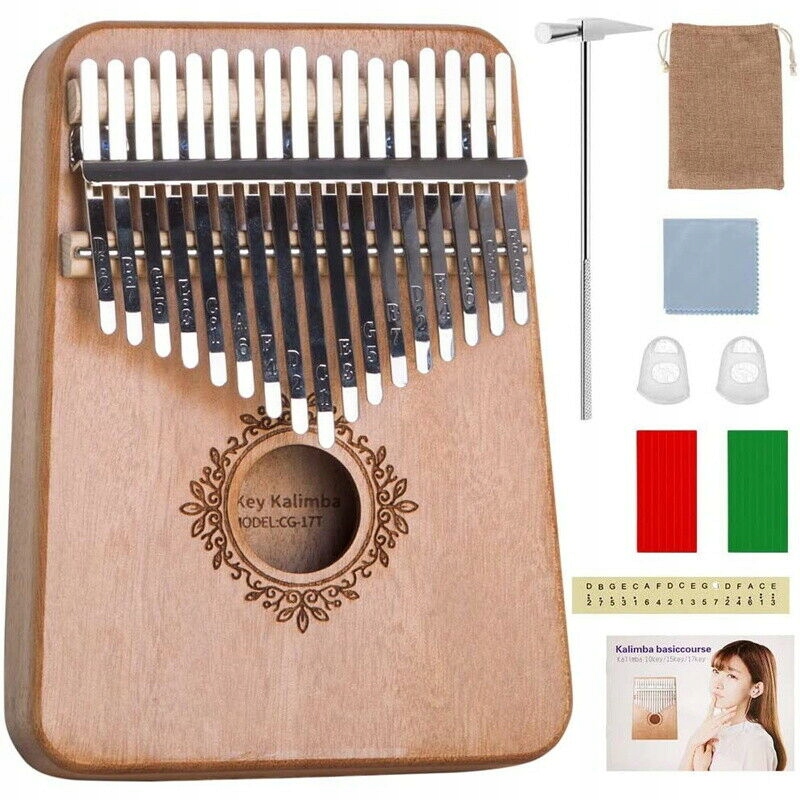 Kalimba 17 klawiszy Thumb Piano Solid Mahogany