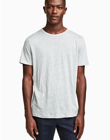 01E100 H&M__MJ9 LNIANY T-SHIRT BASIC__L