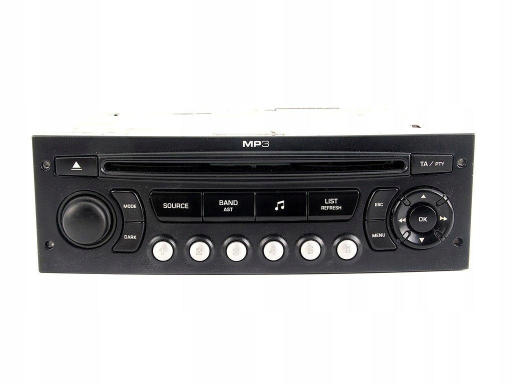 RADIO ODTWARZACZ CD MP3 PEUGEOT 307 PARTNER III