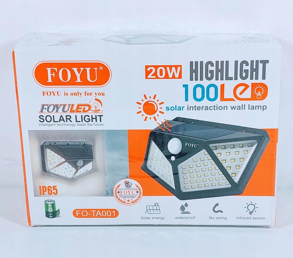 LAMPA SOLARNA FOYU FO-TA001