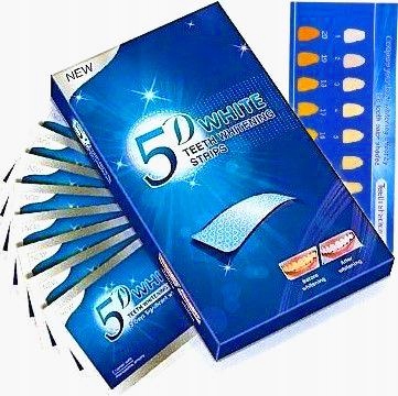 PASKI WYBIELAJĄCE 5D white teeth 14 SZTUK