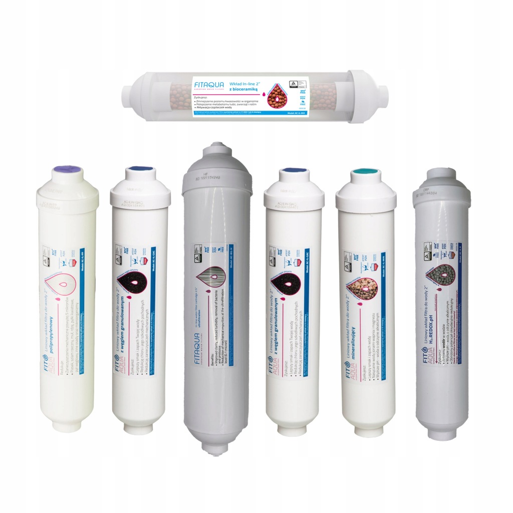 KOMPLET WKŁADÓW ULTRAFILTRACJA REDOX DO FILTRA 7 STOPNIOWEGO PREMIUM