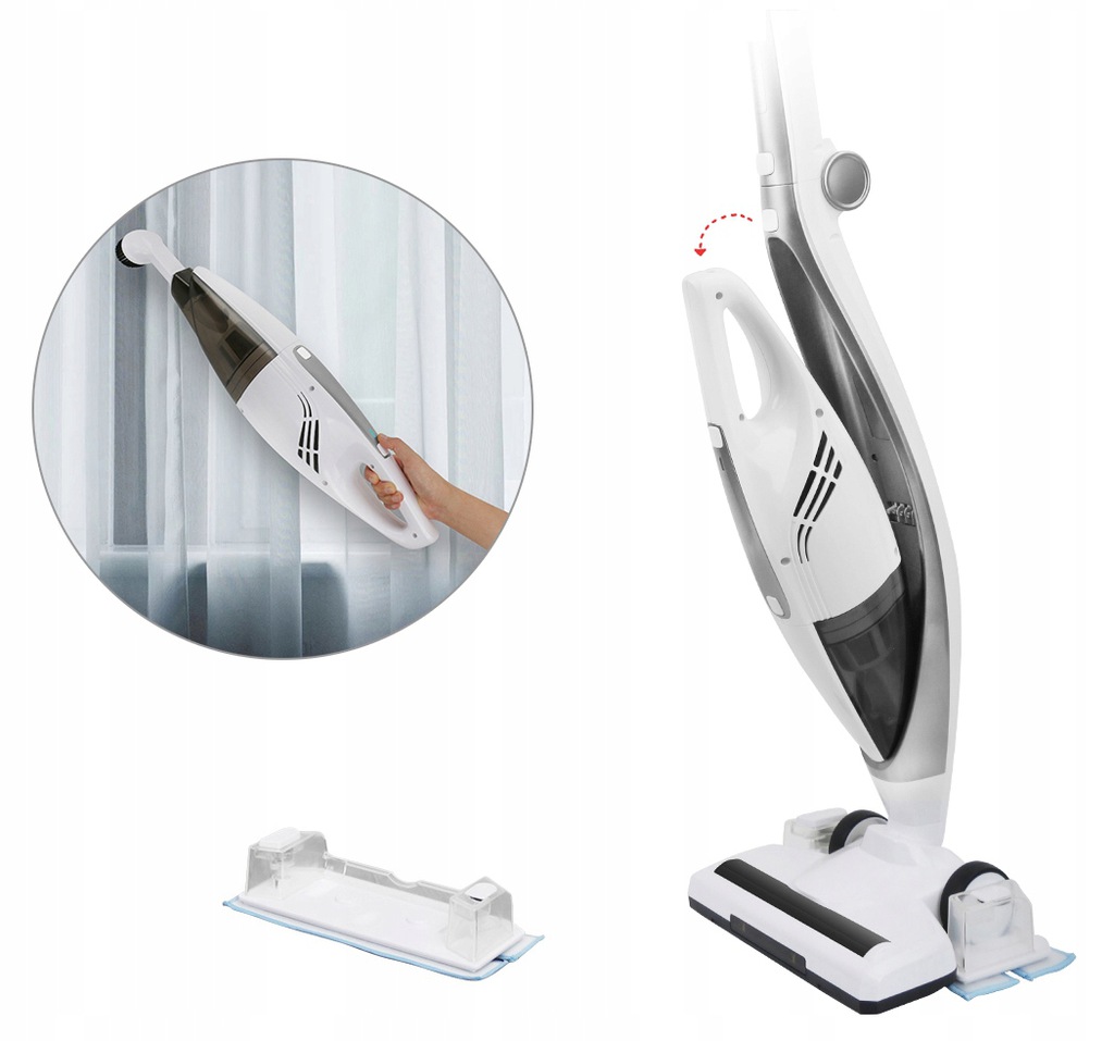 Купить БЕСПРОВОДНОЙ ВЕРТИКАЛЬНЫЙ ПЫЛЕСОС 4В1 ТУРБОЩЕТКА ШВАБРА: отзывы ...