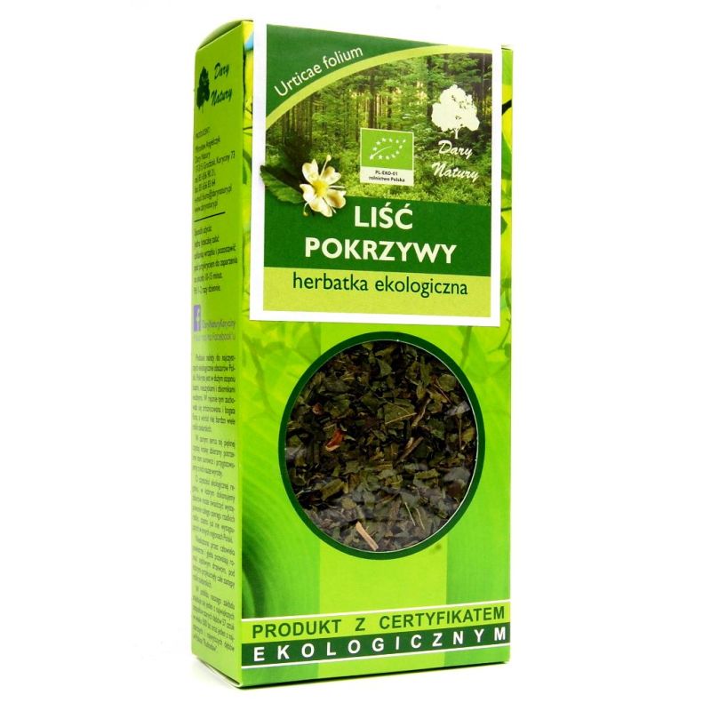 Herbatka liść pokrzywy EKO 25g Dary Natury