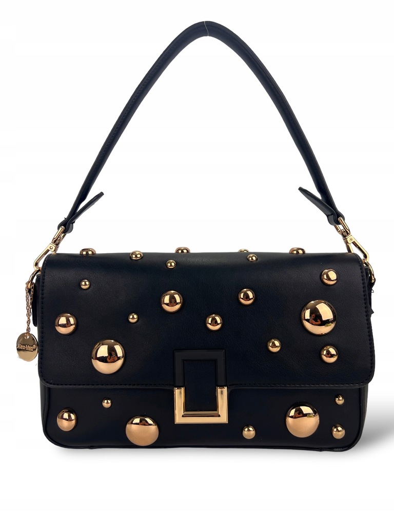 Torebka listonoszka z dużymi ćwiekami Alex Max