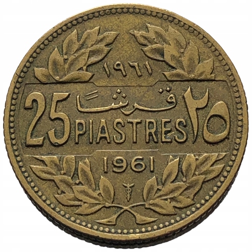 53374. Liban - 25 piastrów - 1961r.