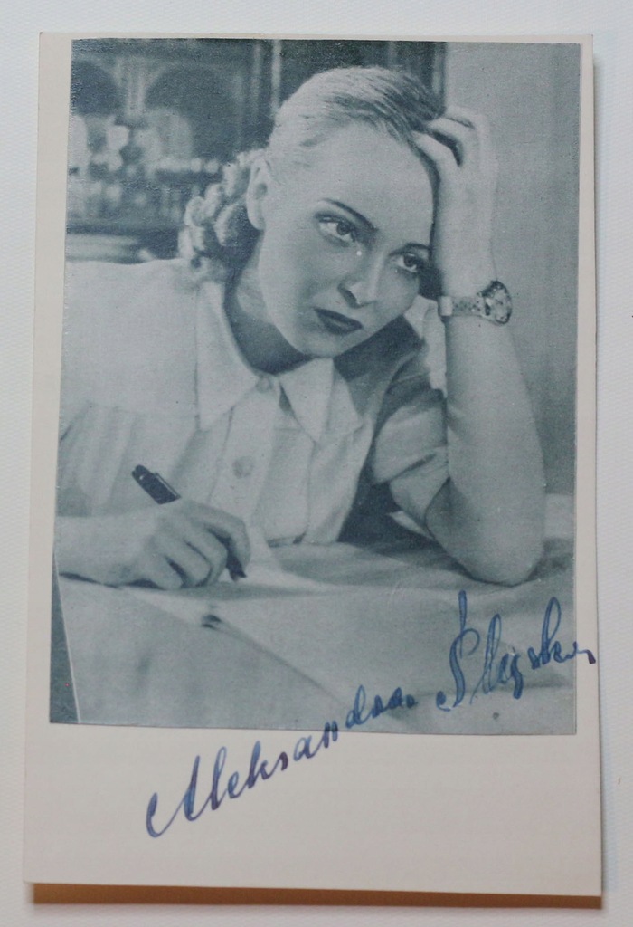 Zdjęcie z autografem Aleksandra Śląska