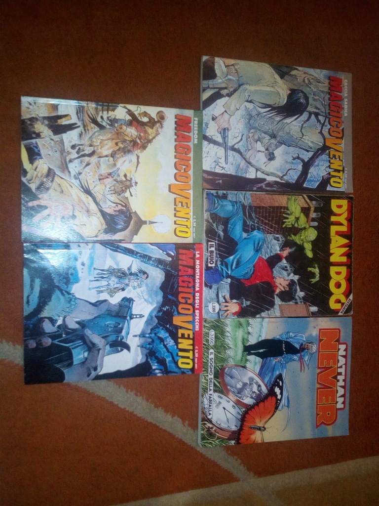 KOMIKSY WŁOSKIE 5 TOMÓW DYLAN DOG NATHAN NEVER