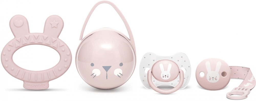 Suavinex Zestaw podarunkowy premium różowy Hygge