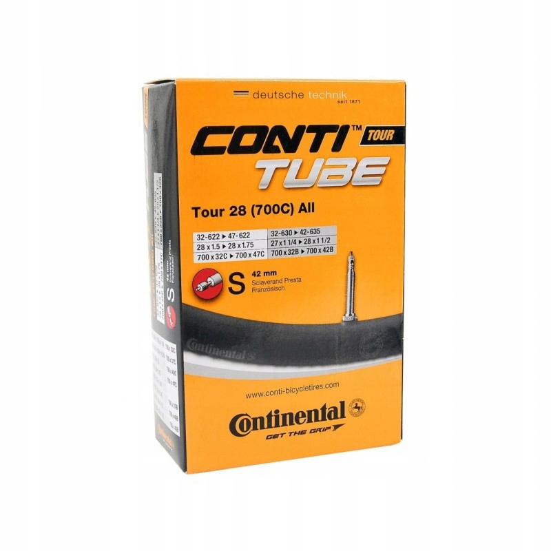 Dętka CONTINENTAL TOUR 28 x 1,5-1,75 PRESTA 42mm