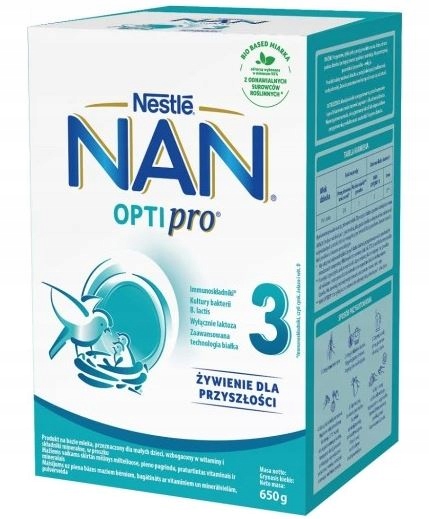 Nestle Nan Optipro 3 mleko modyfikowane 650g