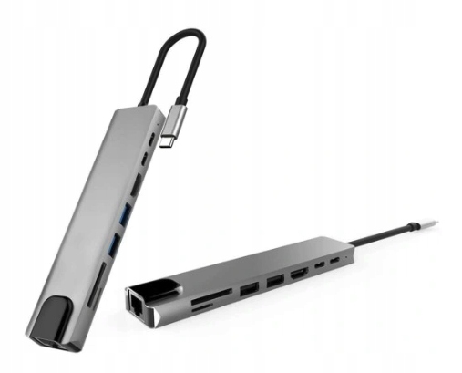 Купить Адаптер 8-в-1-концентратор USB-C HDMI 4K SD Ethernet RJ45 Mac: отзывы, фото, характеристики в интерне-магазине Aredi.ru