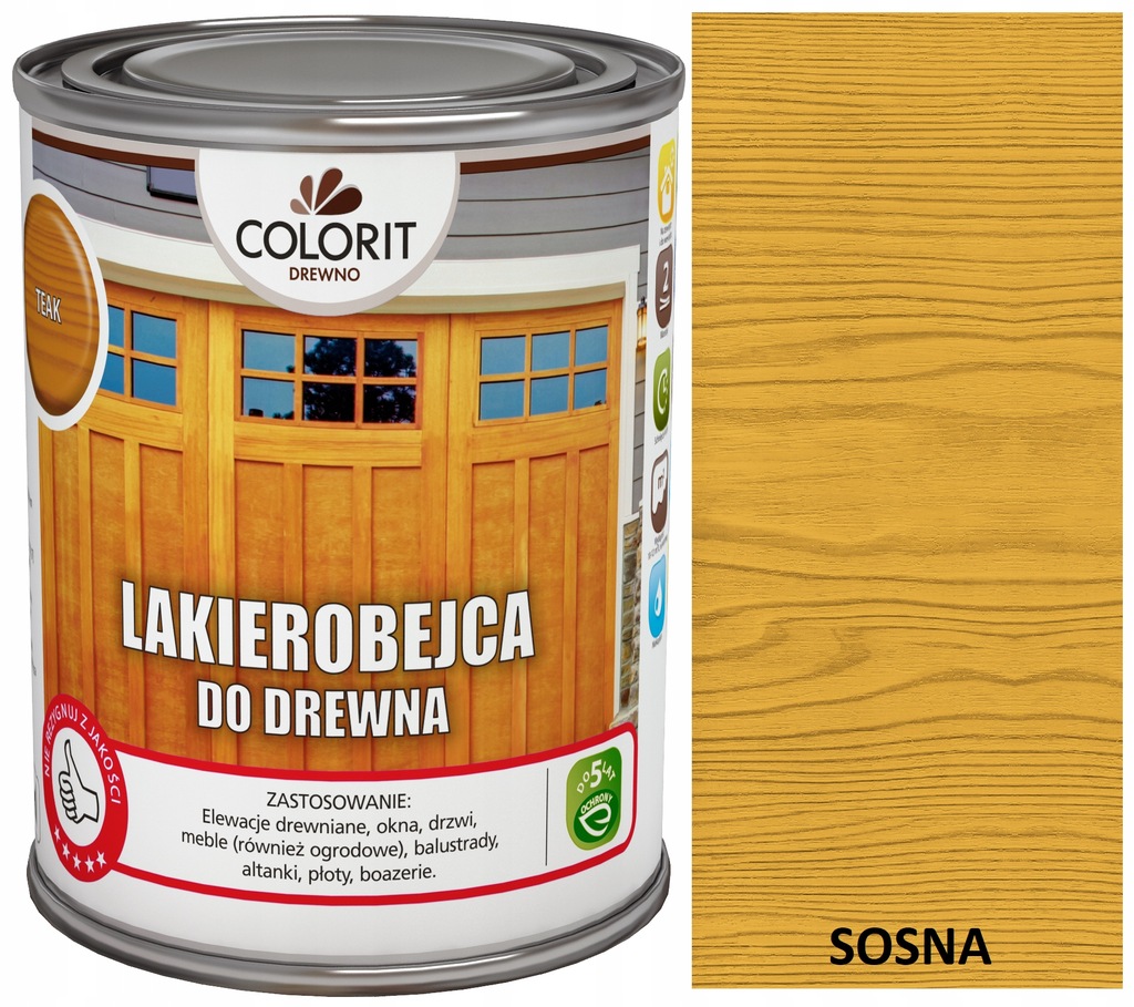 COLORIT LAKIEROBEJCA DO DREWNA 0,75L SOSNA