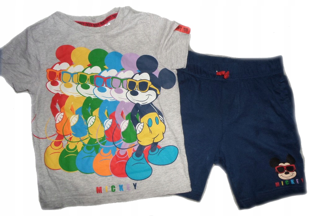 Myszka Mickey 2cz.komplet t-shirt+spodenki 4-5