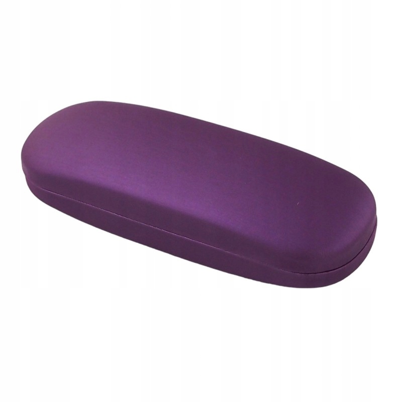 FIOLETOWE SZTYWNE ETUI NA OKULARY KOREKCYJNE LUB MAŁE PRZECIWSŁONECZNE