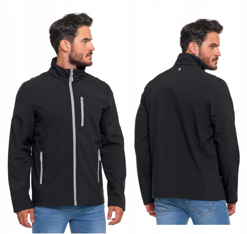 Męska kurtka softshell Moraj OMW5900-001 czarny XL