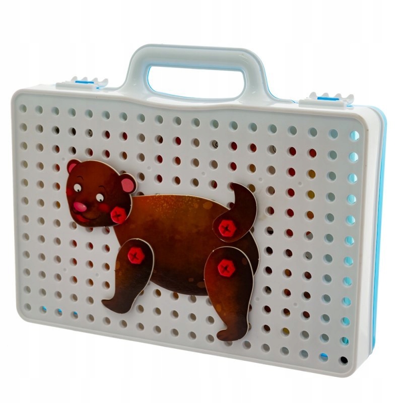 Zabawka dla dzieci kreatywne puzzle do skręcania - 2D i 3D