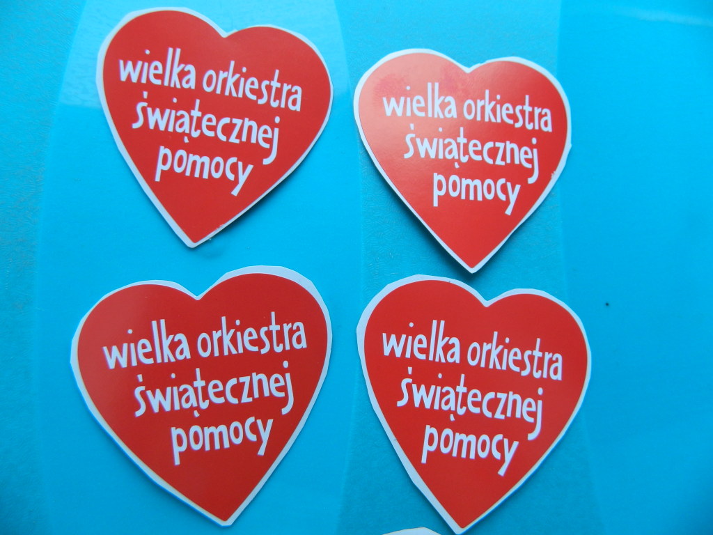 NAKLEJKA WIELKA ORKIESTRA ŚWIĄTECZNEJ POMOCY