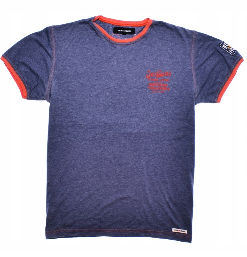 5529-37 JACK&JONES m#k T-SHIRT NAPISY LOGO r.M