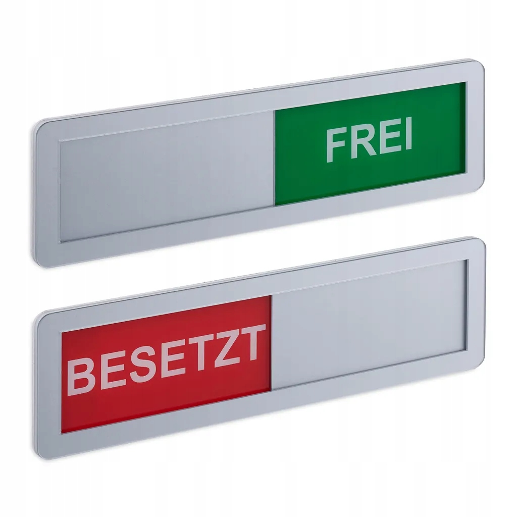 Tabliczka przesuwna magnes / samoprzylepna BESETZT/FREI