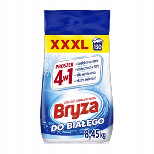 Bryza 4w1 proszek white 8,45kg / 130 prań