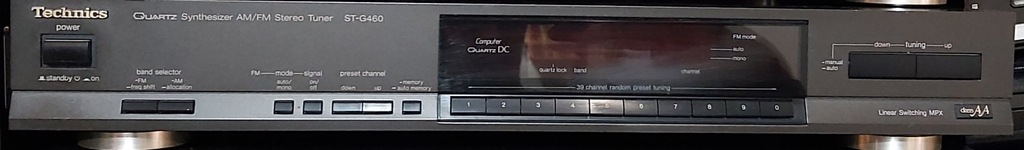 TECHNICS QUARTZ SYNTHESIZER STEREO TUNER ST-G460